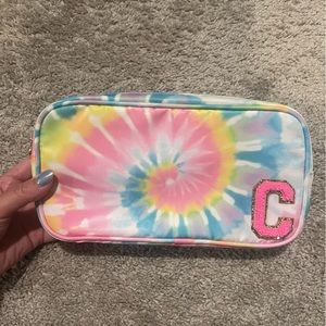 small rainbow tie dye stoney clover pouch